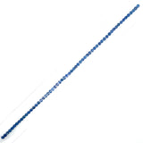 2.9mm Natural Blue Sapphire Bracelet Layout - Round Shape - 25783SY