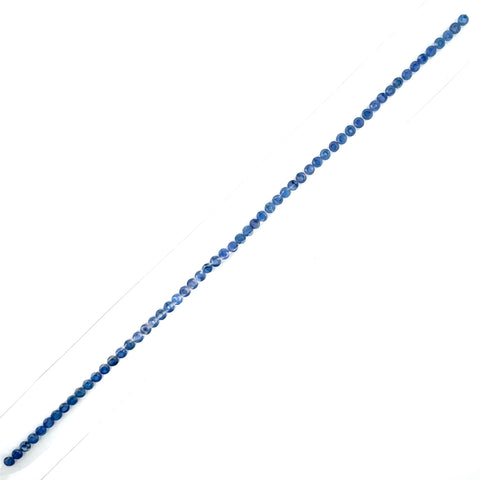 2.9mm Natural Blue Sapphire Bracelet Layout - Round Shape - 25783SY