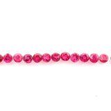 2.3mm Natural Red Ruby Bracelet Layout - Round Shape - 25788SY