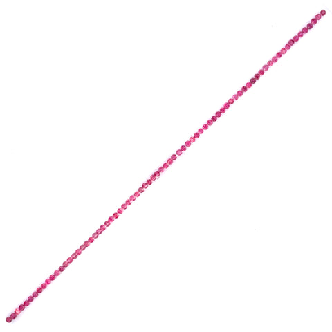 2.4mm Natural Red Ruby Bracelet Layout - Round Shape - 25789SY