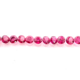 2.4mm Natural Red Ruby Bracelet Layout - Round Shape - 25789SY