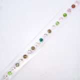 6mm Natural Fancy Tourmaline Bracelet Layout - Round Shape - 25905SY