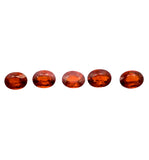 9x7mm Natural Mandarin Spessartite Layout Set - Oval Shape - 25908RGT
