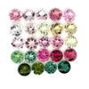 10.06cts 24Pcs Lot Natural Bi-Color Tourmaline Gemstone - 5MM - Round Shape - 25990RGT