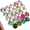 10.06cts 24Pcs Lot Natural Bi-Color Tourmaline Gemstone - 5MM - Round Shape - 25990RGT