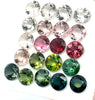 11.43cts 21Pcs Lot Natural Bi-Color Tourmaline Gemstone - 5.5MM - Round Shape - 25991RGT