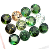 12.50cts 12Pcs Lot Natural Bi-Color Tourmaline Gemstone - 6.5MM - Round Shape - 25993RGT