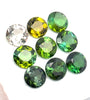 10.05cts 9 Pcs Lot Natural Bi-Color Tourmaline Gemstone - 7MM - Round Shape - 25994RGT