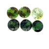 9.64cts 6Pcs Lot Natural Bi-Color Tourmaline Gemstone - 7.5MM - Round Shape - 25995RGT