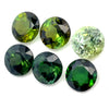 9.64cts 6Pcs Lot Natural Bi-Color Tourmaline Gemstone - 7.5MM - Round Shape - 25995RGT