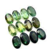 5.38cts 12Pcs Lot Natural Multi-Color Tourmaline Gemstone - 6X4MM - Oval Shape - 25997RGT