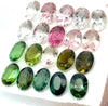 14.28cts 20Pcs Lot Natural Multi-Color Tourmaline Gemstone - 7X5MM - Oval Shape - 25999RGT
