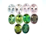 11.29cts 10Pcs Lot Natural Multi-Color Tourmaline Gemstone - 8X6MM - Oval Shape - 26000RGT