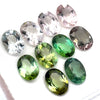 11.29cts 10Pcs Lot Natural Multi-Color Tourmaline Gemstone - 8X6MM - Oval Shape - 26000RGT