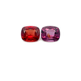 1.40cts Natural Burma Spinel Gemstone Pair - Cushion Shape - 26007RGT