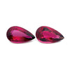 5.86cts Natural Rubellite Tourmaline Gemstone Pair - Pear Shape - 26011RGT