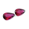 5.86cts Natural Rubellite Tourmaline Gemstone Pair - Pear Shape - 26011RGT