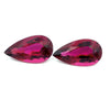 6.70cts Natural Rubellite Tourmaline Gemstone Pair - Pear Shape - 26012RGT