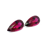 6.70cts Natural Rubellite Tourmaline Gemstone Pair - Pear Shape - 26012RGT