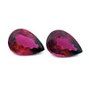 6.76cts Natural Rubellite Tourmaline Gemstone Pair - Pear Shape - 26013RGT