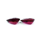 6.76cts Natural Rubellite Tourmaline Gemstone Pair - Pear Shape - 26013RGT
