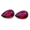 8.55cts Natural Rubellite Tourmaline Gemstone Pair - Pear Shape - 26014RGT