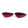 8.55cts Natural Rubellite Tourmaline Gemstone Pair - Pear Shape - 26014RGT