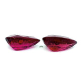 8.55cts Natural Rubellite Tourmaline Gemstone Pair - Pear Shape - 26014RGT