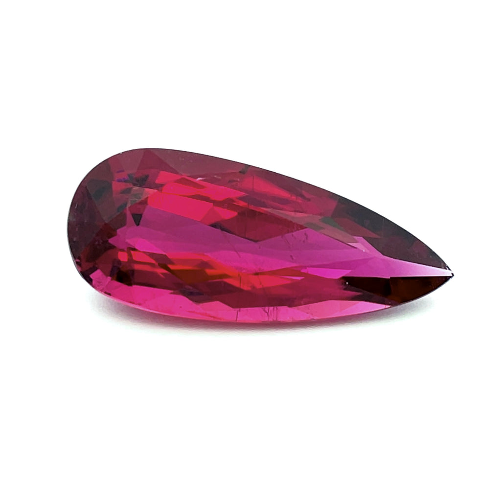 6.59cts Natural Rubellite Tourmaline Gemstone Pair - Pear Shape - 26015RGT