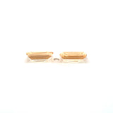 1.86cts Natural Orange Yellow Imperial Topaz Gemstone Pair - Emerald Cut - 26118RGT