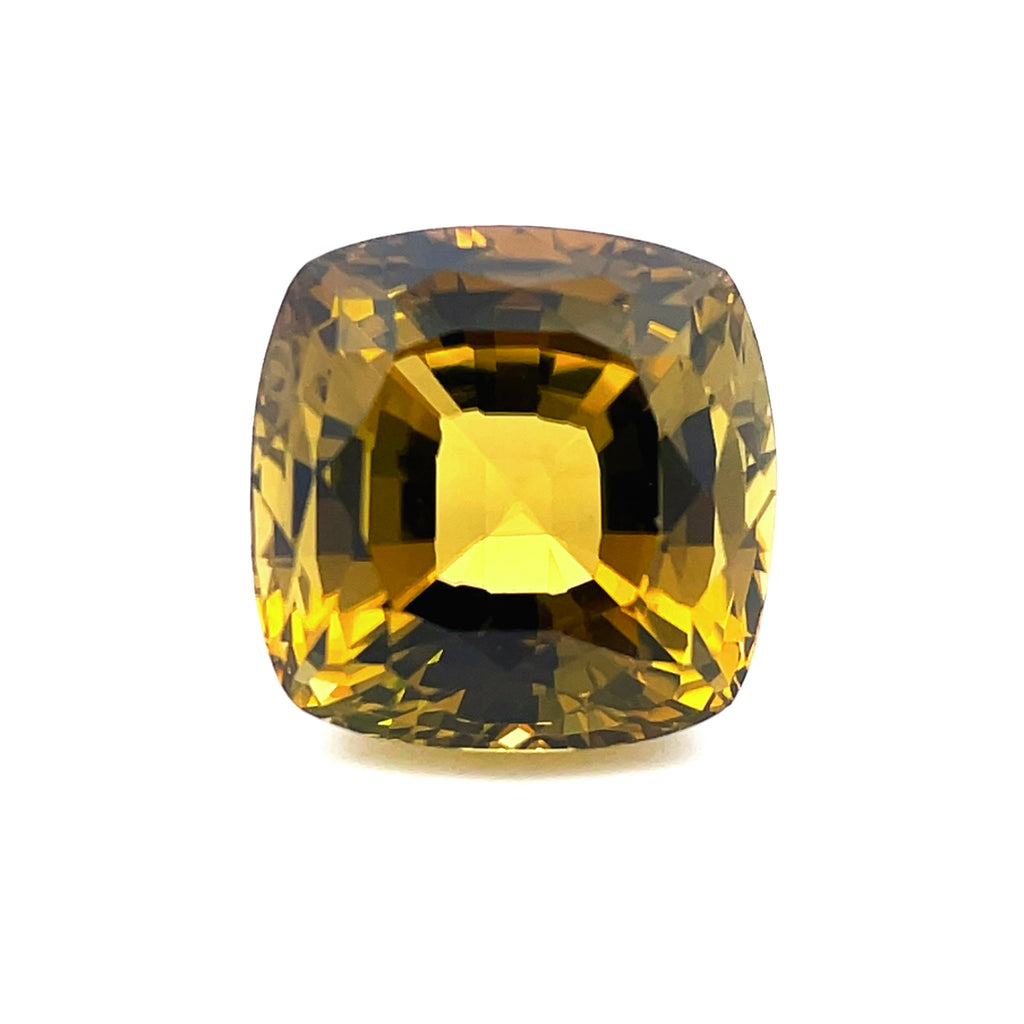 17.11cts Natural Yellow Tourmaline Gemstone - Square Cushion Shape - 26156RGT