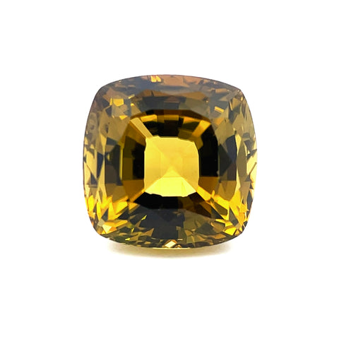 17.11cts Natural Yellow Tourmaline Gemstone - Square Cushion Shape - 26156RGT