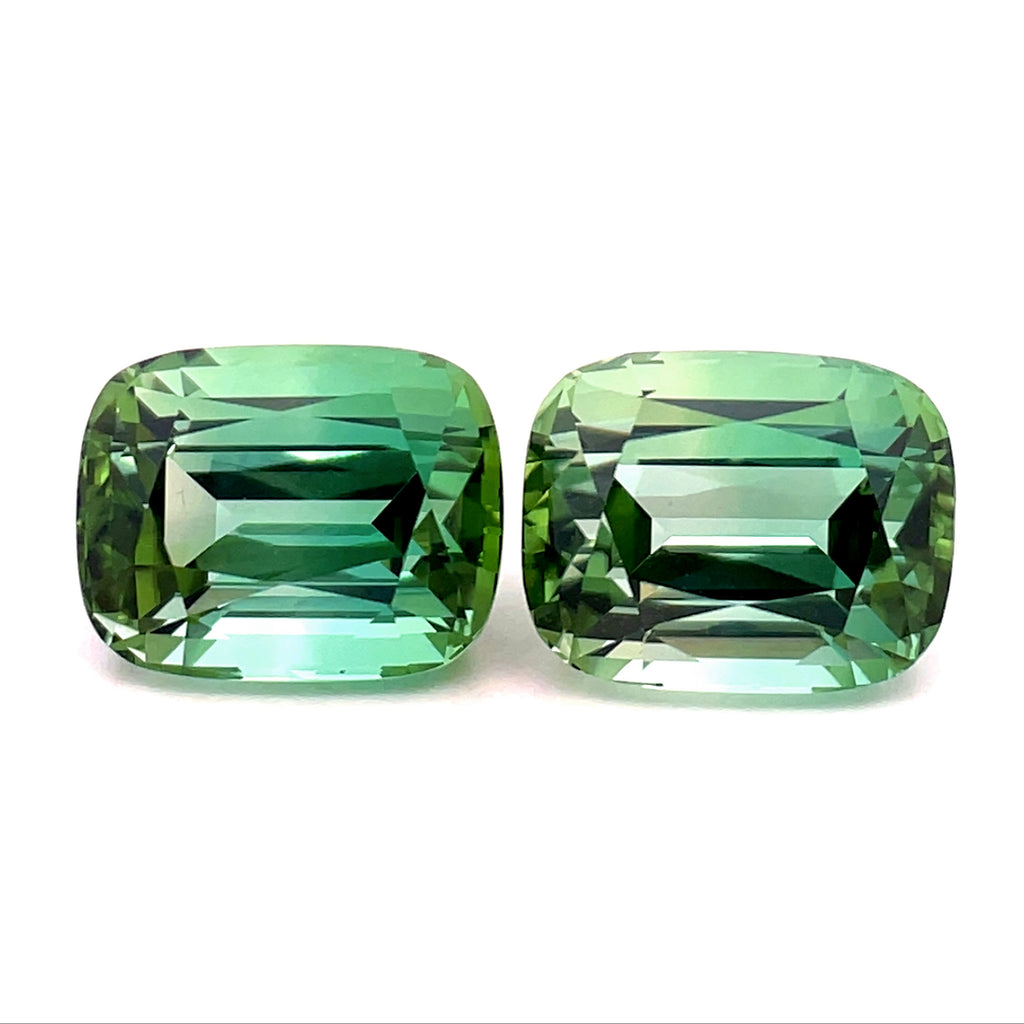 11.52cts Natural Green Tourmaline Gemstone - Cushion Shape - 26177RGT