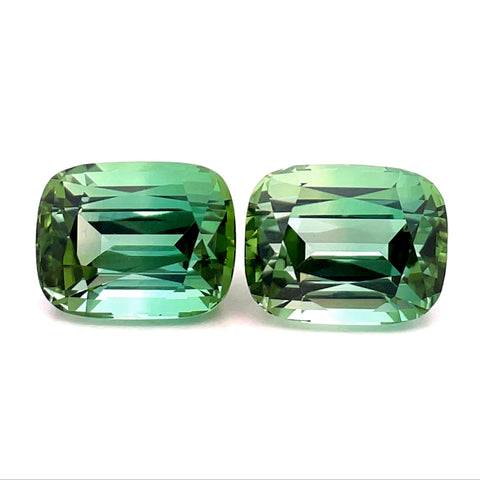 11.52cts Natural Green Tourmaline Gemstone - Cushion Shape - 26177RGT