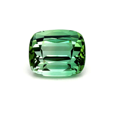 12.57cts Natural Green Tourmaline Gemstone - Cushion Shape - 26182GT