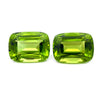 23.02cts Natural Green Peridot Gemstone Pair - Cushion Shape - 26194RGT