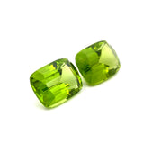 23.02cts Natural Green Peridot Gemstone Pair - Cushion Shape - 26194RGT