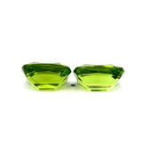 23.02cts Natural Green Peridot Gemstone Pair - Cushion Shape - 26194RGT