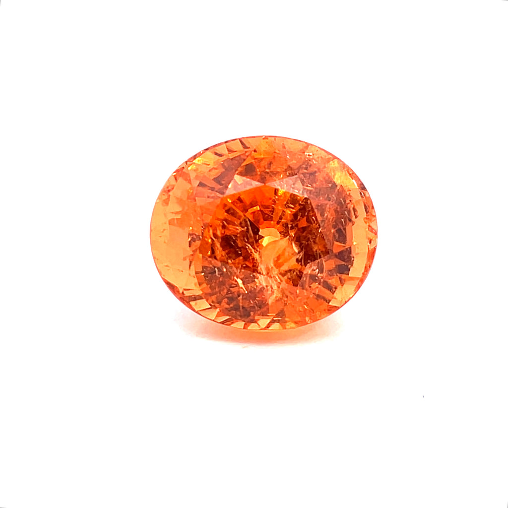 10.52cts Natural Fanta Spessartite Garnet Gemstone - Oval Shape - 26202RGT