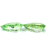 7.07cts Natural Green Tsavorite Garnet Gemstone Pair - Pear Shape - 26204RGT