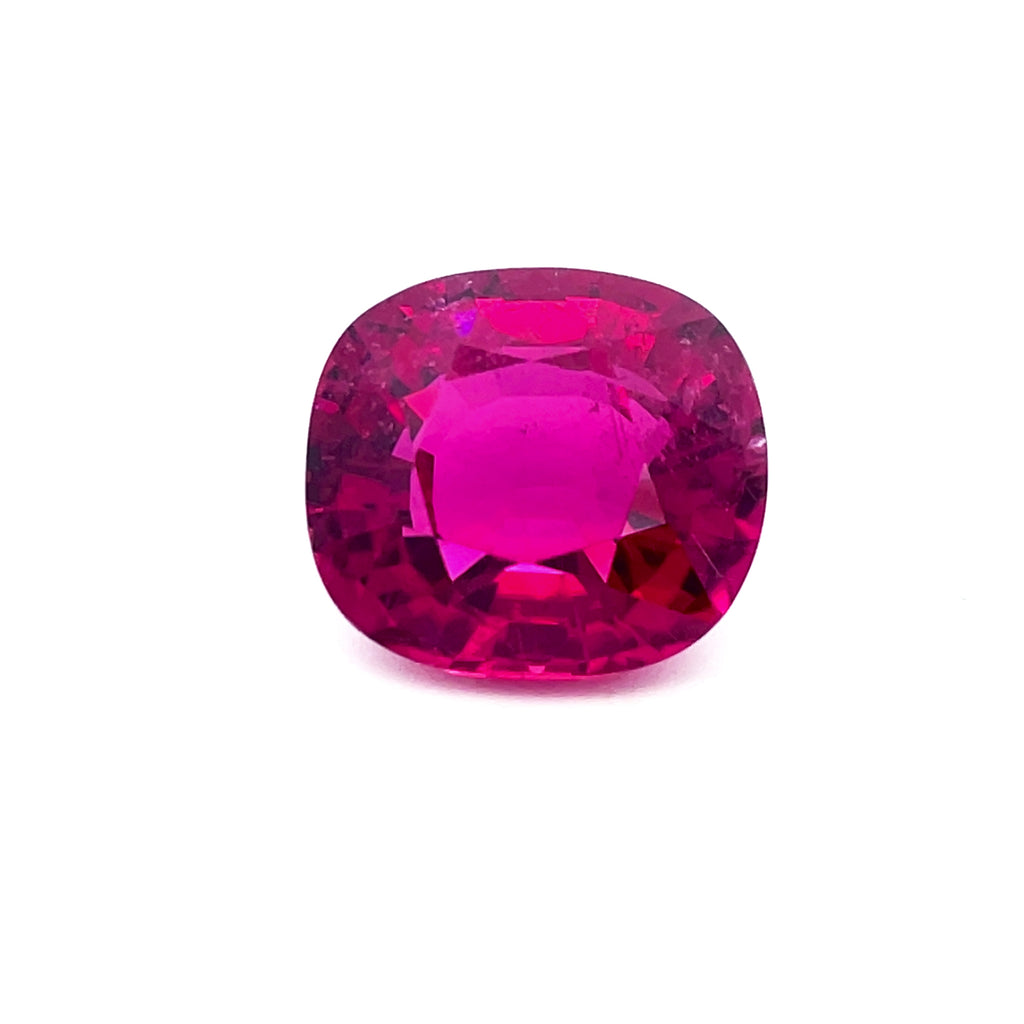 6.52ts Natural Rubellite Tourmaline Gemstone - Cushion Shape - 26206RGT