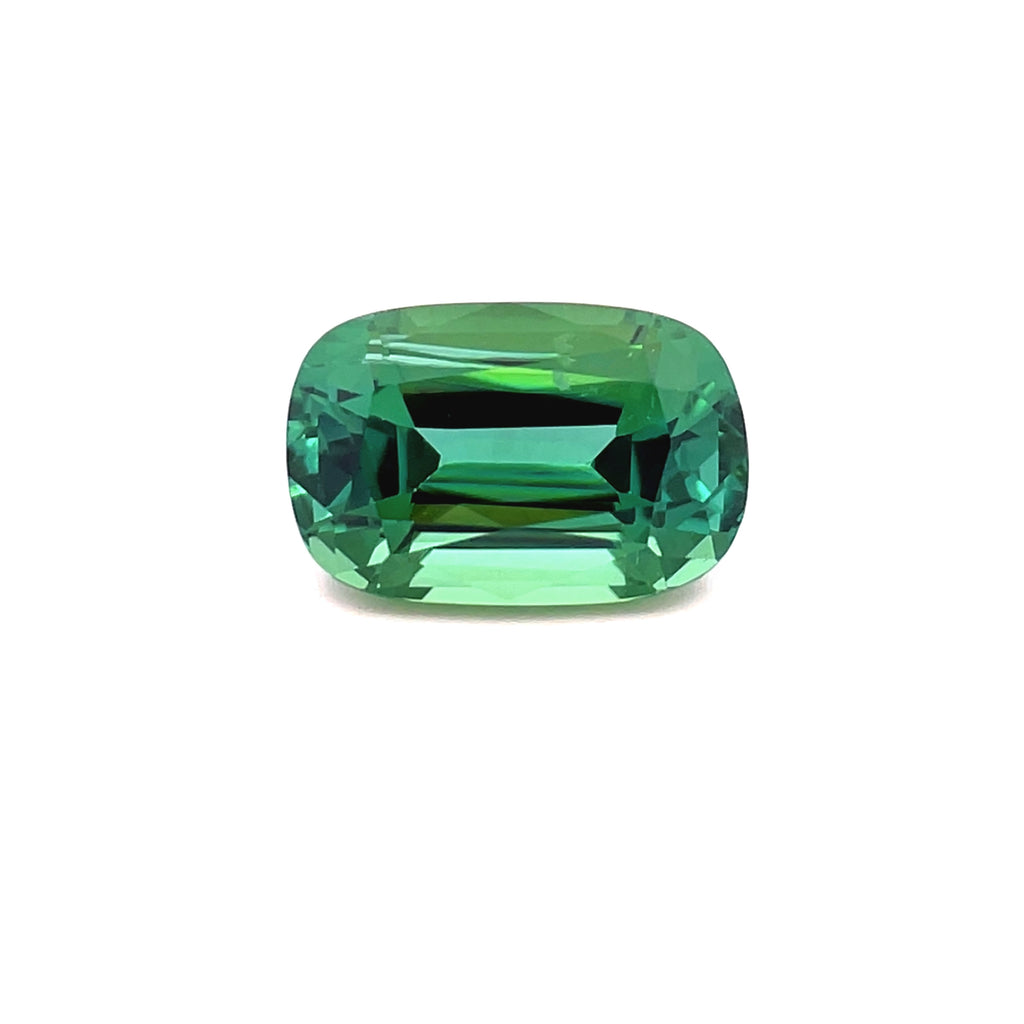 4.36cts Natural Green Tourmaline Gemstone - Cushion Shape - 26211RGT