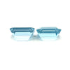 10.45cts Natural Blue Aquamarine Gemstone Pair - Octagon Shape - 26222RGT