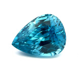 14.61cts Natural Blue Zircon Gemstone - Pear Shape - 26226RGT