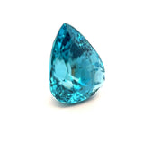17.20cts Natural Blue Zircon Gemstone - Pear Shape - 26226RGT