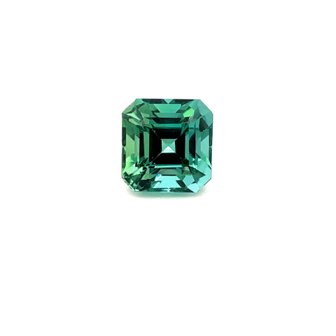 2.37cts Natural Green Tourmaline Gemstone - Square Cushion Shape - 26247RGT