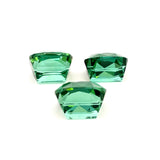 17.00cts Natural Green Tourmaline Gemstone - 3 Pcs Set Pair - Cushion Shape - 26252RGT