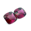 28.67cts Natural Purplish Red Rhodolite Garnet Gemstone Pair - Cushion Cut - 26253RGT