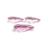15.04cts Natural Pink Morganite Gemstone - 3Pcs Set Pair - Pear Shape - 26259RGT