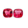 5.10cts Natural Red Spinel Gemstone Pair - Cushion Shape - 26266RGT